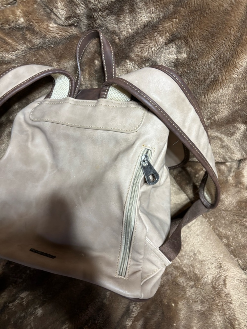 Montana West Teal & Brown Embroidered Floral Backpack - Picture 6 of 8